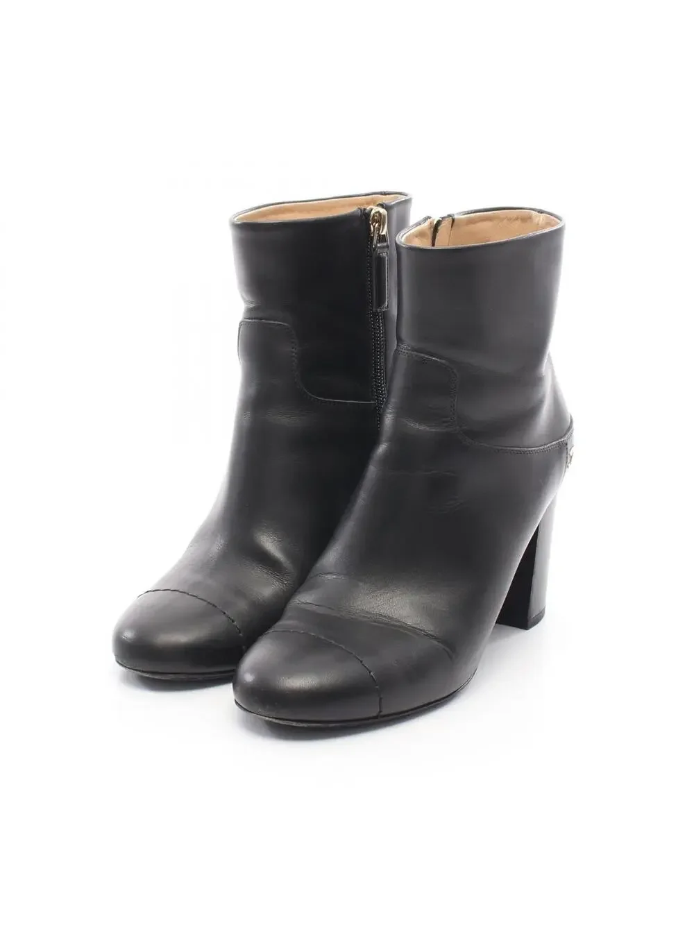 Chanel Coco Mark Short Boots Heels #294239C59B